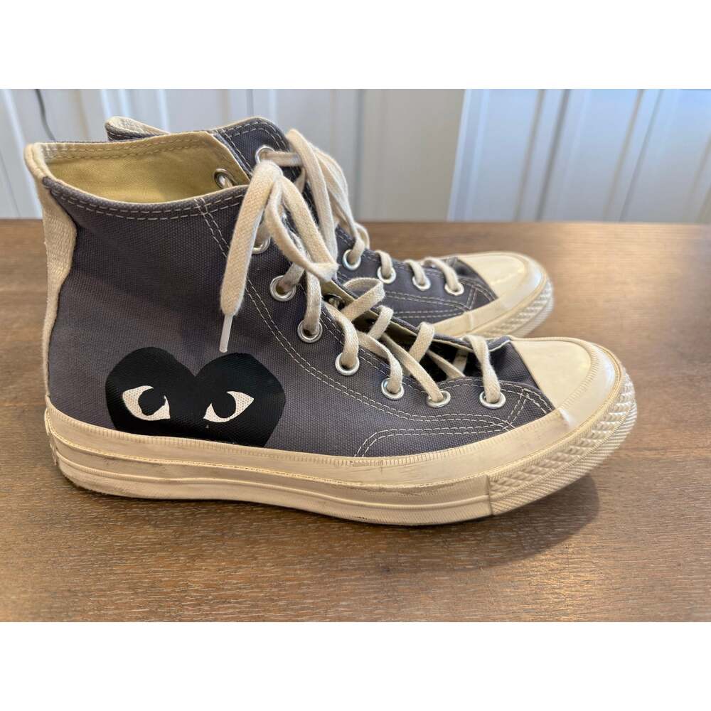 Converse Grey Chuck Taylor All star Hi Top Play Comme De Garsons M 6 W 8